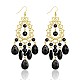 Trendy Mashan Jade Golden Chandelier Earrings for Women EJEW-PJE684-1