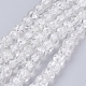 Spray Painted Crackle Glass Beads Strands CCG-Q001-6mm-01-1