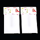 厚紙ヘアクリップ表示カード  長方形  乳白色  20x11cm CDIS-T002-06-1