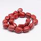 Chapelets de perles en jaspe rouge naturel G-K153-D25-2