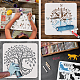 Plastic Drawing Painting Stencils Templates DIY-WH0396-612-4