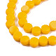 Opaque Solid Color Glass Beads Strands GLAA-N052-05B-A04-3