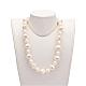 Acrylic Pearl Beaded Necklaces NJEW-P168-05-4