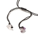 Bracelet de perles tressées en éclats de fluorite naturelle BJEW-JB08019-07-5