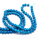 Chapelets de perles rondes en verre peint de cuisson DGLA-Q019-6mm-48-3