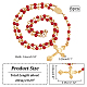 Collana di perle di rosario acrilico NJEW-PH01476-2
