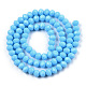 Chapelets de perles en verre opaque de couleur unie EGLA-A034-P6mm-D23-3