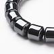 Non-magnetic Synthetic Hematite Beads Stretch Bracelets BJEW-G556-02-2