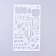 Plastic Reusable Drawing Painting Stencils Templates DIY-G027-G17-1