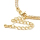Collar de cadena de circonio cúbico para niña mujer regalo NJEW-A005-05G-5