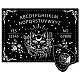 Creatcabin Tableau à esprit en bois pour chat noir - Planche à pendule en bois avec planchette de radiesthésie - Kit de divination - Chasse aux esprits - Message métaphysique - Décoration pour Wicca 11.8 x 8.3 DJEW-WH0324-027-1