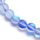 Chapelets de perles en pierre de lune synthétique G-F142-6mm-08-3