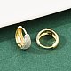 Серьги-кольца из латуни с эмалью EJEW-D336-01G-2