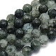 Natürlichen grünen Rutilquarz Perlen Stränge G-O171-01-8mm-1