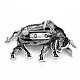 Cow Alloy Brooch PALLOY-N166-002-A02-RS-3
