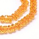 Faceted Rondelle Cultured Piezoelectric Citrine Beads Strands G-I1413x6-03S-AA-2