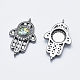 Eco-Friendly Brass Micro Pave Cubic Zirconia Links RB-I078-04-NR-3