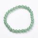 Natural Green Aventurine Stretch Bracelets G-N0270-03-1
