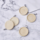 Деревянная подвеска кабошон настройки WOOD-TAC0001-B-02-4