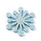 Schneeflocke Filz Stoff Weihnachtsmotiv dekorieren DIY-H111-C04-1