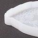 フラワーカップマットシリコン型の鳥  樹脂コースター金型  紫外線樹脂とエポキシ樹脂のクラフト製造用  ホワイト  150x115x9mm DIY-M039-10-5
