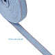 ステッチデニムリボン  服飾材料  DIYクラフトヘアクリップアクセサリーと縫製装飾用  コーンフラワーブルー  1.6cm  10 M /袋 OCOR-TAC0009-04B-01-4