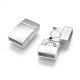 304 Stainless Steel Magnetic Clasps with Glue-in Ends STAS-G143-75P-3