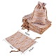 Sacchetti del cordone dei sacchetti d'imballaggio del pizzo di retro panno ABAG-WH0007-01-2