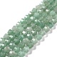 Natürlichen grünen Aventurin Perlen Stränge G-K312-22B-01-1