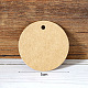 レトロなクラフト紙のギフトタグ  hange tags  芸術のために  工芸品と食べ物  フラットラウンド  バリーウッド  5cm  100個/袋 SCRA-PW0004-169D-1