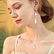 Superfindings 80 pz 4 stili acrilico imitazione perla pendenti FIND-FH0007-08-6