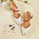 NBEADS 6 Pcs 3 Colors Metal Shoes Pointed Protector FIND-NB0003-32-6