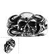 Punk Rock Style Unisex 316L Surgical Stainless Steel Skull Rings RJEW-BB06716-11-1