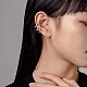 6 paires 6 petites boucles d'oreilles créoles huggie style pour fille femme EJEW-SZ0001-51-3