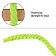 3プライマクラメコットンコード  ツイストコットンロープ  壁掛け用  植物ハンガー  工芸品や結婚式の装飾  芝生の緑  12mm  約21.87~24.05ヤード（20~22m）/ロール OCOR-L039-F21-3