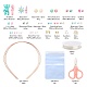 Kit de fabrication de bijoux pour enfants avec perles et pendentifs colorés bricolage DIY-LS0004-07-3