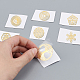 OLYCRAFT 9Pcs Sacred Geometry Metal Energy Stickers Flower of Life Orgone Pyramid Stickers Stainless Steel Golden Stickers for Scrapbooks DIY Resin Crafts Phone & Water Bottle Decoration DIY-OC0008-58-3