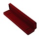 ベルベットのネックレスボックス  アクセサリー箱  プラスチック付き  長方形  暗赤色  247x55x26mm CBOX-G008-4B-2