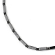Rectangle Synthetic Non-Magnetic Hematite Beaded Necklaces for Women Men NJEW-E097-02-2