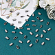 Unicraftale alrededor de 200 pieza 201 anillos de enlace de acero inoxidable conectores de enlace rápido anillos de enlace ovalados ranurados conectores ovalados de 10x3 mm enlaces de joyería de metal para mujeres fabricación de joyas STAS-UN0040-21-4