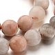 Faceted Round Natural Multi-Moonstone Bead Strands G-L432-03-8mm-1