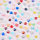Arricraft 1000pcs 10 colores cabujones de perlas de imitación de plástico abs PACR-AR0001-03-4
