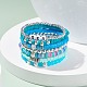 Handgefertigte Heishi-Perlen-Stretcharmbänder aus Fimo BJEW-JB07390-2