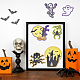 Gorgecraft 2 Sets Halloween Thema PVC selbstklebende Aufkleber Dekorationen DIY-GF0005-67-6