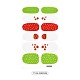 Avocados & Erdbeeren & Blumen Full Cover Nail Art Sticker MRMJ-T109-WSZ639-2