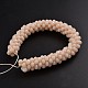 Faceted Rondelle Glass Beaded Jewelry Making for Bracelets BJEW-L517-A12-2