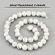 OLYCRAFT 164 Pcs Natural Howlite Beads White 4mm Round Gemstone Loose Energy Stone Healing Beads Spacer Beads for Bracelet Necklace Jewelry Making and DIY Craft TURQ-OC0001-02A-4