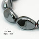 Chapelets de perles en hématite synthétique sans magnétiques G-I001-08-1