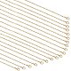 Pandahall elite environ 20 brins collier de chaîne de câble doré collier de chaîne à maillons torsadés en vrac pour pendentif collier fabrication de bijoux MAK-PH0004-15-1