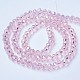 Chapelets de perles en verre électroplaqué EGLA-A034-T8mm-B12-2